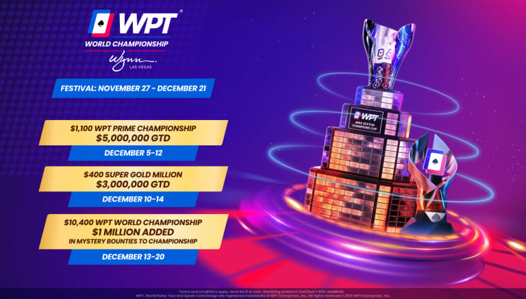 Cartel del WPT World Championship 2026 en Las Vegas