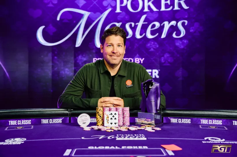 Jeremy Ausmus, ganador del Evento #7 del Poker Masters 2026, en el que Adrián Mateos terminó cuarto