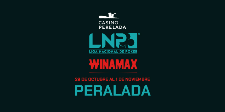 Cartel oficial de la Liga Nacional de Poker Winamax en Casino Peralada, del 29 de octubre al 1 de noviembre de 2026